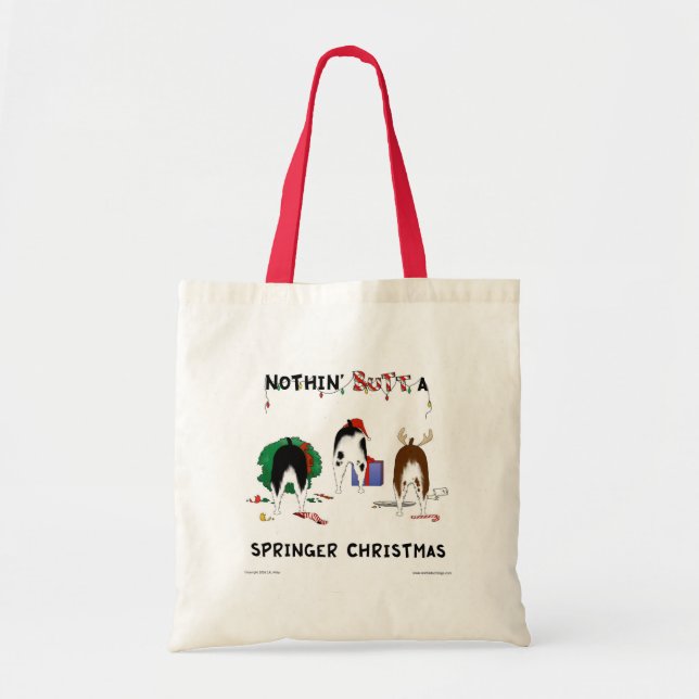 Ingenting knuffar jul för en Springer Tygkasse (Framsidan)