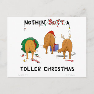 Ingenting knuffar jul för en Toller Helg Vykort
