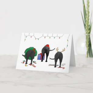 Ingenting knuffar jul för ett labb helgkort
