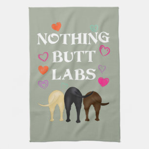 Ingenting knuffar labb! kökshandduk