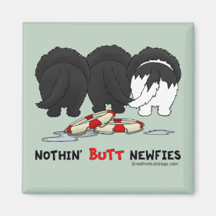 Ingenting knuffar Newfies Magnet