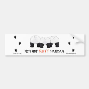 Ingenting knuffar Pandasbildekalet Bildekal