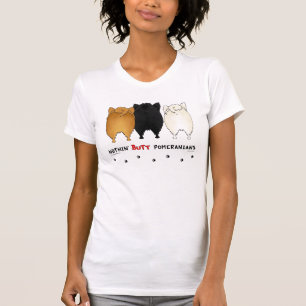 Ingenting knuffar Pomeranians den ljusa skjortan T-shirt