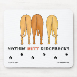 Ingenting knuffar Ridgebacks Mousepad Musmatta