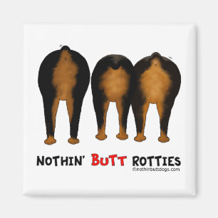 Ingenting knuffar Rotties Magnet
