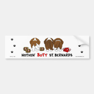 Ingenting knuffar Sanktt Bernards Bildekal