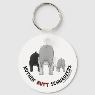 Ingenting knuffar Schnauzers Nyckelring