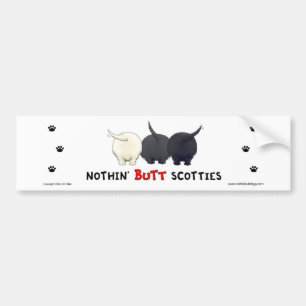 Ingenting knuffar Scotties Bildekal