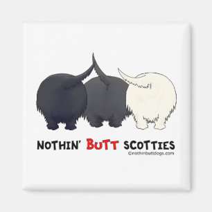Ingenting knuffar Scotties Magnet