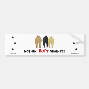 Ingenting knuffar Shar-Pei Bildekal