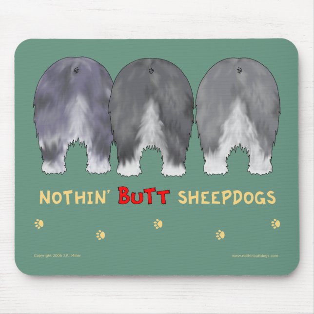 Ingenting knuffar Sheepdogs Mousepad Musmatta (Framsidan)