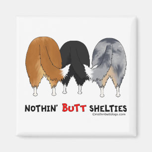 Ingenting knuffar Shelties Magnet
