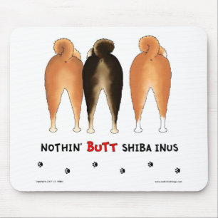 Ingenting knuffar Shiba Inus Mousepad Musmatta