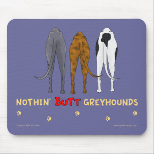 Ingenting knuffar vinthundar Mousepad Musmatta