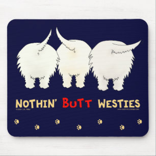 Ingenting knuffar Westies Mousepad Musmatta