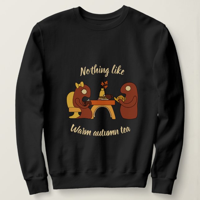 Ingenting liknar varma höst-te monster t shirt (Design framsida)