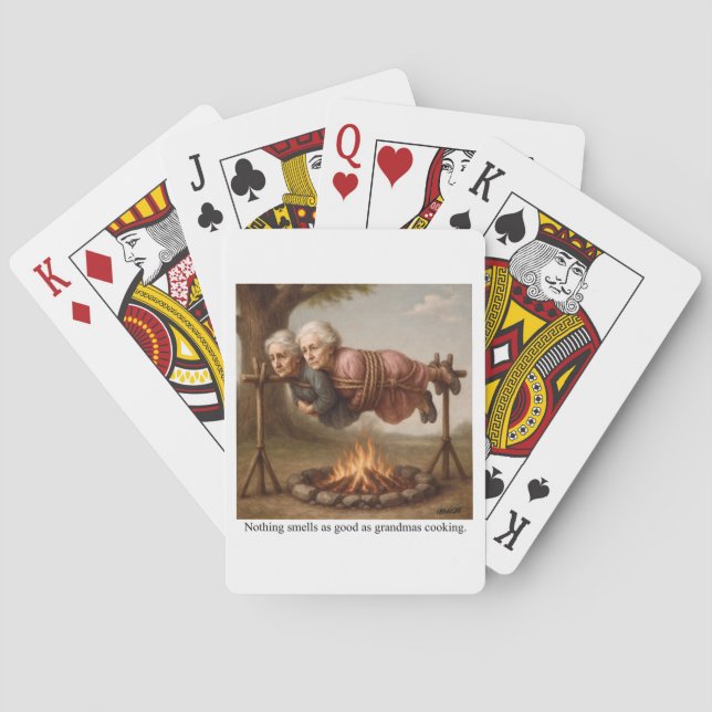 Ingenting luktar så gott som farmors matlagning. casinokort (Baksidan)