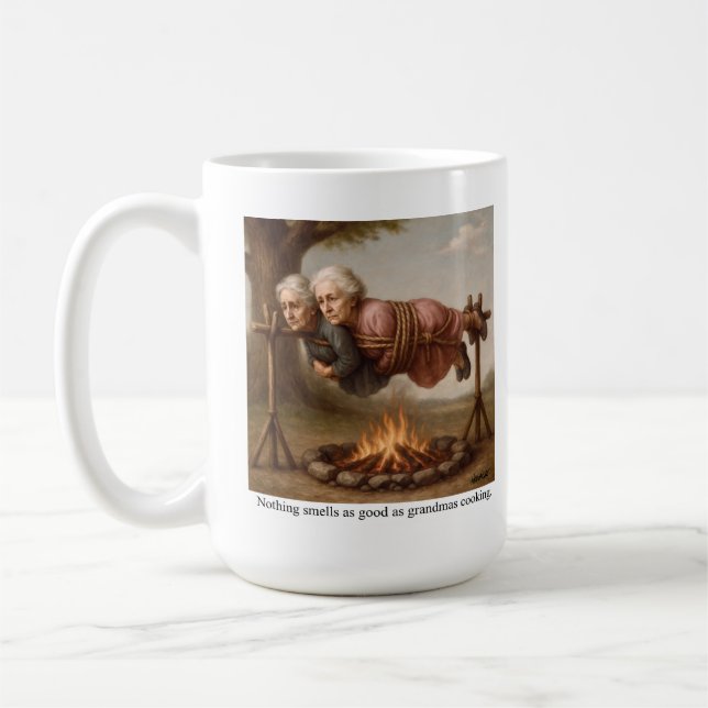 Ingenting luktar så gott som farmors matlagning. kaffemugg (Vänster)