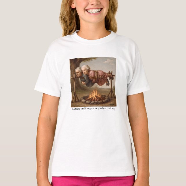 Ingenting luktar så gott som farmors matlagning. t shirt (Framsida)