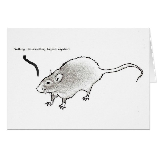 Ingenting något liknande något, händer någonstans OBS kort (Framsidan Horizontal)