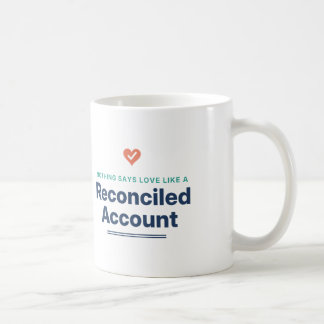 Ingenting säger kärlek som en avstämnd kontomugg kaffemugg