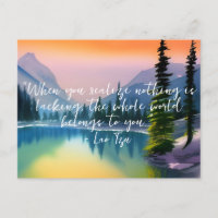 Ingenting saknas i Zen Quote fredliga Sjö Scene