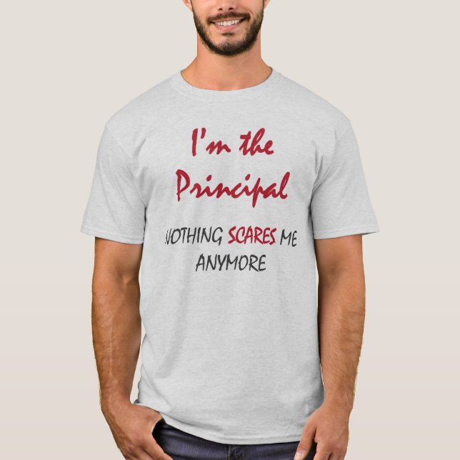 Ingenting skrämmer rektor tee (Framsida)
