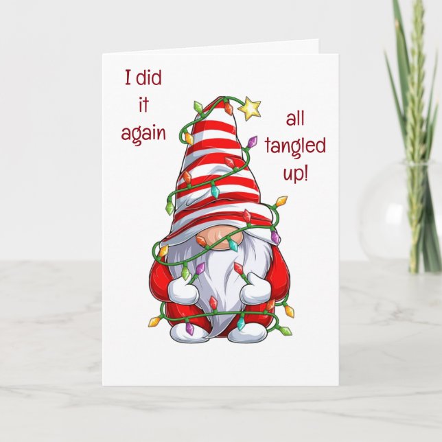 INGENTING SKULLE HINDRA MIG FRÅN ATT SÄGA GOD JUL HELGKORT (Framsida)