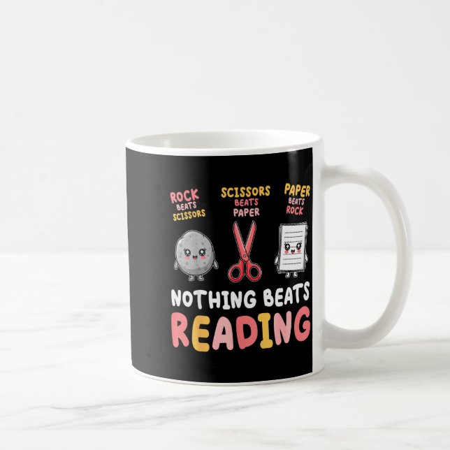Ingenting slår att läsa rolig sten sax påse kaffemugg (Höger)