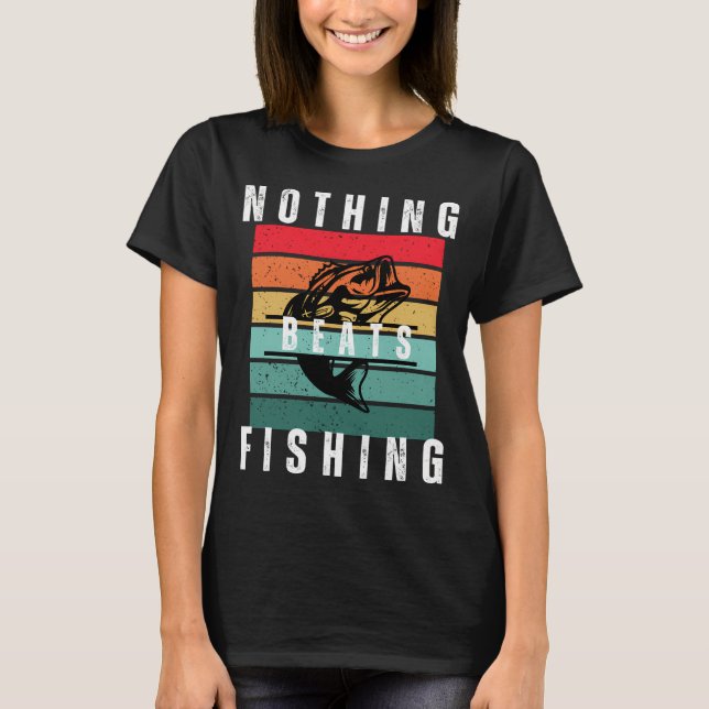 Ingenting slår fiske  t shirt (Framsida)