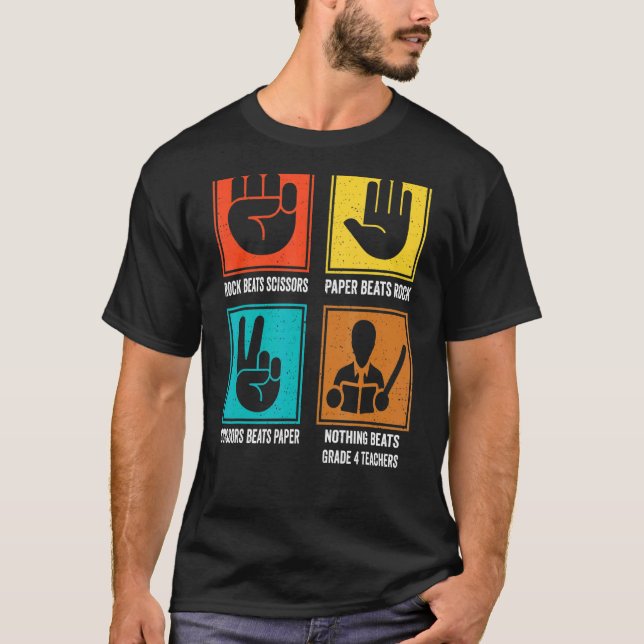 Ingenting slår Klass 4:e läraren Fjärde Klass Educ T Shirt (Framsida)