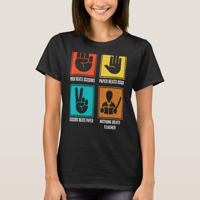 Ingenting slår lärarutbildare i Coola Lärare Tutor T Shirt (Framsida)