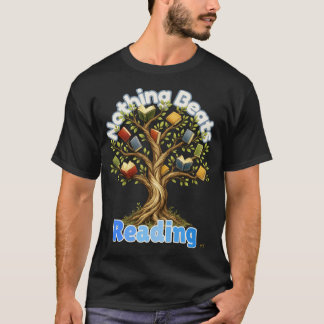 Ingenting Slår Läsning Bok Träd Lärare Gåva T Shirt