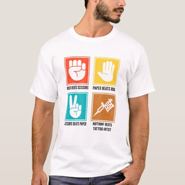 Ingenting slår Tattoo Artist Coola Tattooist Inked T Shirt (Framsida)
