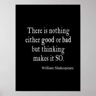 Ingenting som är bra, eller tänkande Shakespeare Poster