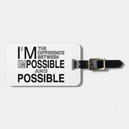 Ingenting som är omöjliga bagagebricka