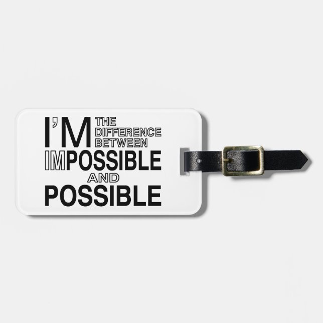 Ingenting som är omöjliga bagagebricka (Horisontell Framsida)