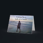 INGENTING SOM EN WALK PÅ BEACH-LYCKLIG *BIRTHDAY* KORT<br><div class="desc">MYRTLE BEACH VAR VÅRT STÄLLE ATT VÄLKOMNA I 3 ÅR. DET ÄR MYCKET. GRATTIS PÅ FÖDELSEDAGEN TILL ETT "BEACH ÄLSKARE" GÖR DU TÄNKA? TACK FÖR ATT JAG STOPPADE ETT AV MINA ÅTTA LAGER.</div>