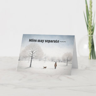 INGENTING STOPP FÖR KÄRLEK CHRISTMAS-KORTET FÖR NÅ TACK KORT