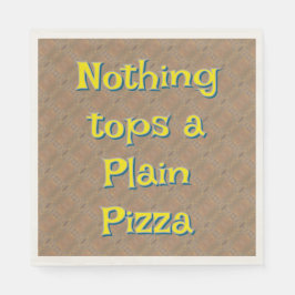 Ingenting Toppar a Plain Pizza Typography Pappersservett