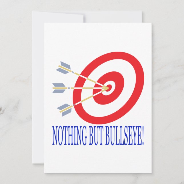 Ingenting utom Bullseye Inbjudningar (Framsida)