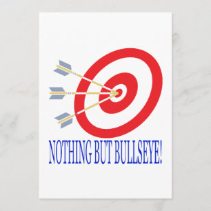 Ingenting utom Bullseye Inbjudningar