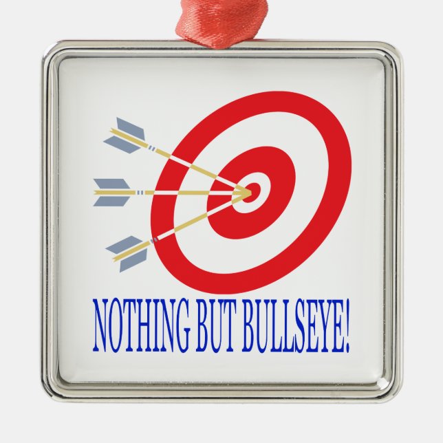 Ingenting utom Bullseye Julgransprydnad Metall (Framsidan)
