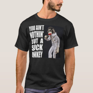 Ingenting utom en sock monkeymörkT-tröja Tee