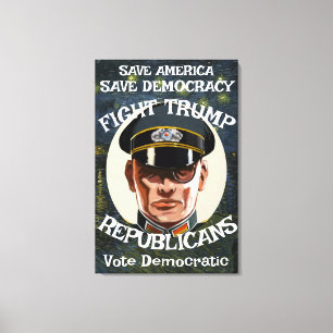IngenTrump Republikanska partiet Examen Pensioneri Canvastryck
