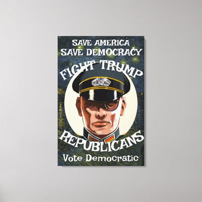 IngenTrump Republikanska partiet Examen Pensioneri Canvastryck (Framsida)