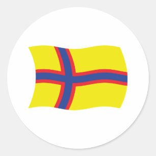 Ingermanlandsfinnarnas flagga dekal runt klistermärke