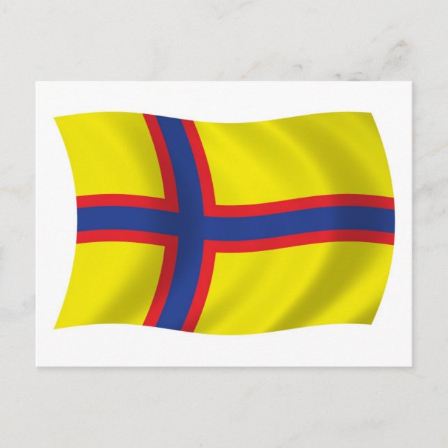 Ingermanländska finländares flagg postkort vykort (Framsida)