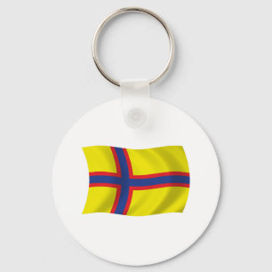 Ingermanlandska finnars flaggnyckelring nyckelring