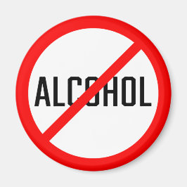 Inget alkoholförbjudet tecken | Magnet